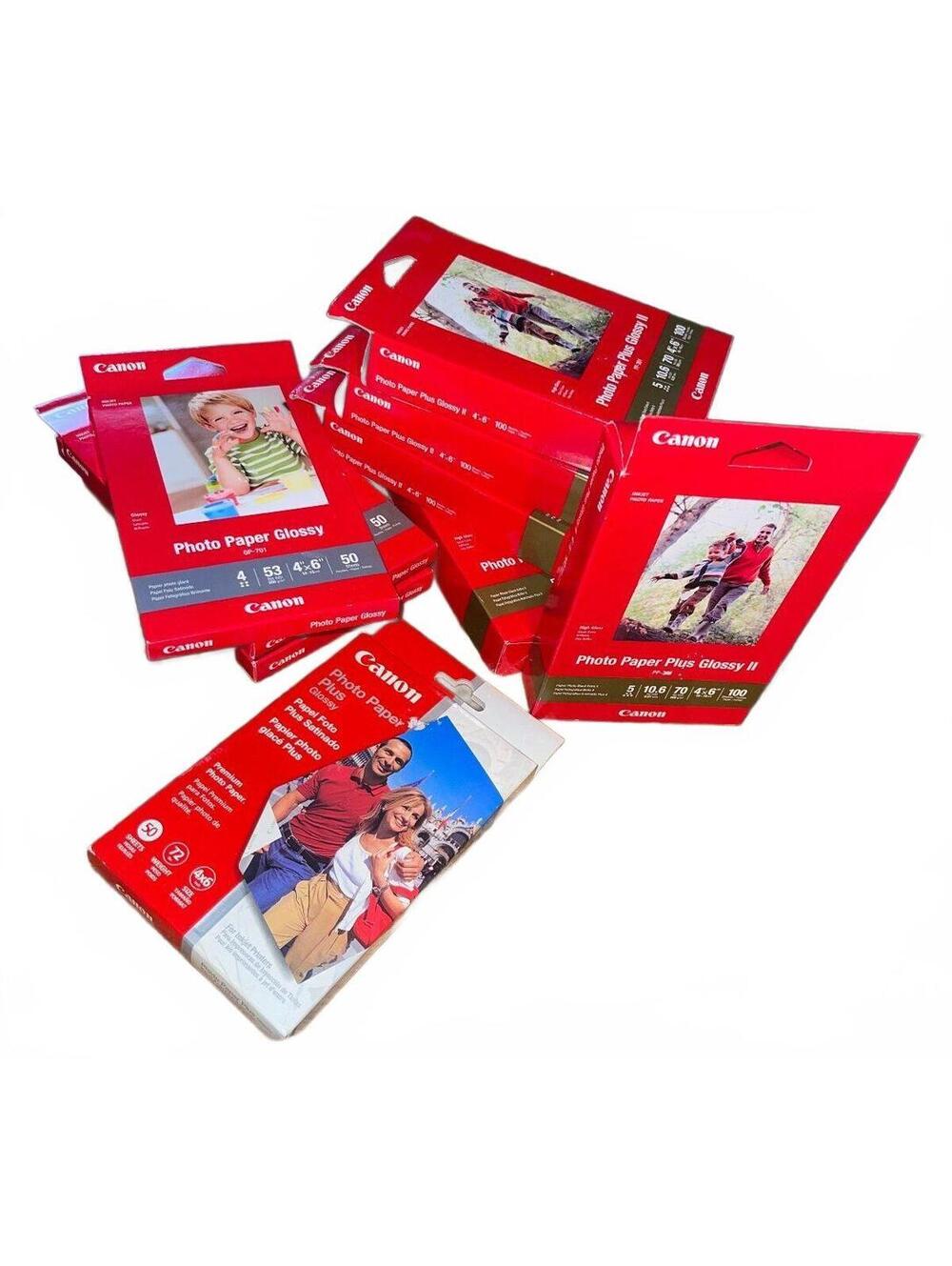 Canon Photo Paper Glossy 10-Pack lot-5 packs of 100 and 5 packs of 50